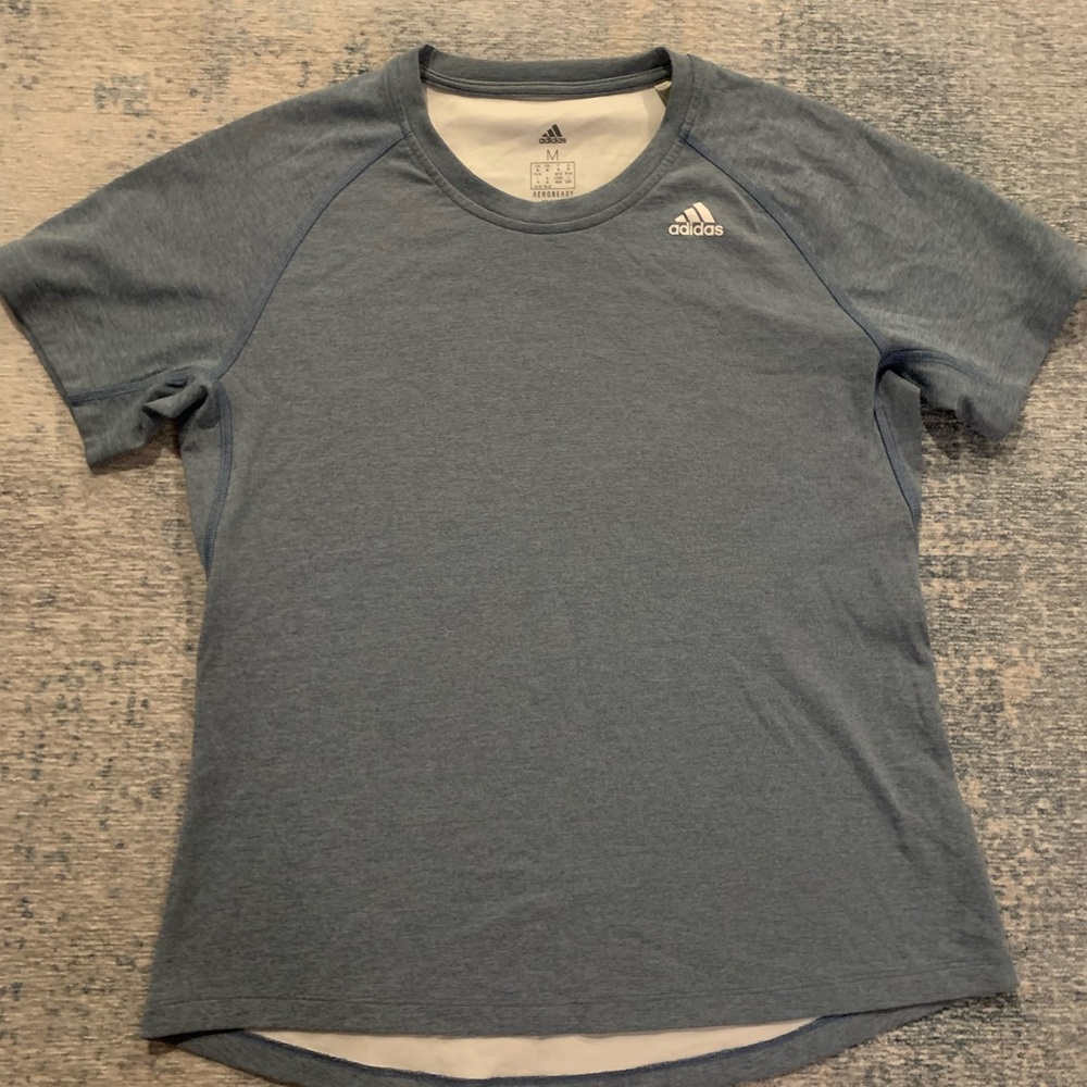 Blue Adidas short sleeve shirt